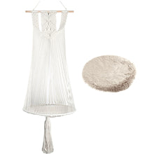 画像をギャラリービューアに読み込む, 【Japan Limited】Woven Hanging Cotton Cat Hammock 北欧手織り猫ハンモック