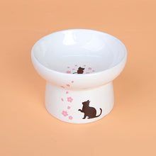 画像をギャラリービューアに読み込む, Cherry blossoms Cat Bowl  さくら脚付ボウル