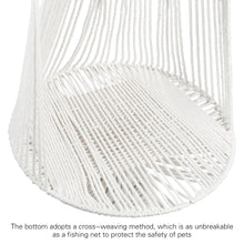 画像をギャラリービューアに読み込む, 【Japan Limited】Woven Hanging Cotton Cat Hammock 北欧手織り猫ハンモック