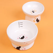 画像をギャラリービューアに読み込む, Cherry blossoms Cat Bowl  さくら脚付ボウル