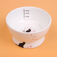画像をギャラリービューアに読み込む, Cherry blossoms Cat Bowl  さくら脚付ボウル