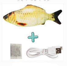 画像をギャラリービューアに読み込む, Cat Electric Floppy Toy Fish 猫おもちゃ電動魚
