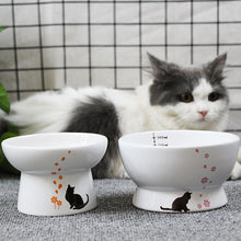 画像をギャラリービューアに読み込む, Cherry blossoms Cat Bowl  さくら脚付ボウル