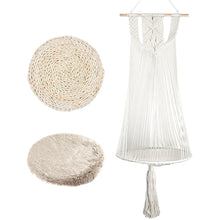画像をギャラリービューアに読み込む, 【Japan Limited】Woven Hanging Cotton Cat Hammock 北欧手織り猫ハンモック