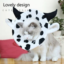 画像をギャラリービューアに読み込む, Cute Cows Cats Elizabeth Circle 可愛い牛型エリザベスカラー
