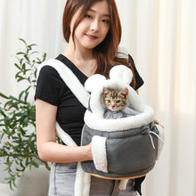 画像をギャラリービューアに読み込む, Warm Cat Carrier Bag  ふわふわ猫用キャリーバッグ