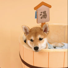 画像をギャラリービューアに読み込む, Japanese Hot Spring Cat Bed 温泉風呂桶猫ベッド
