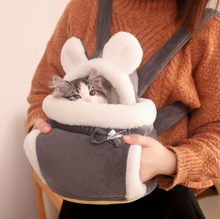 画像をギャラリービューアに読み込む, Warm Cat Carrier Bag  ふわふわ猫用キャリーバッグ