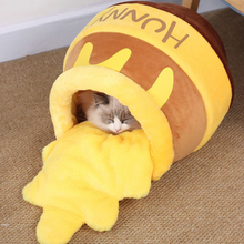 画像をギャラリービューアに読み込む, Honey Jar Shape Cat Bed ハチミツポット猫ベッド