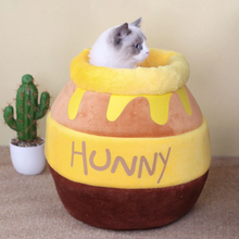 画像をギャラリービューアに読み込む, Honey Jar Shape Cat Bed ハチミツポット猫ベッド
