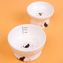 画像をギャラリービューアに読み込む, Cherry blossoms Cat Bowl  さくら脚付ボウル