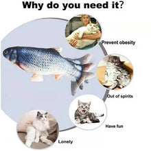 画像をギャラリービューアに読み込む, Cat Electric Floppy Toy Fish 猫おもちゃ電動魚

